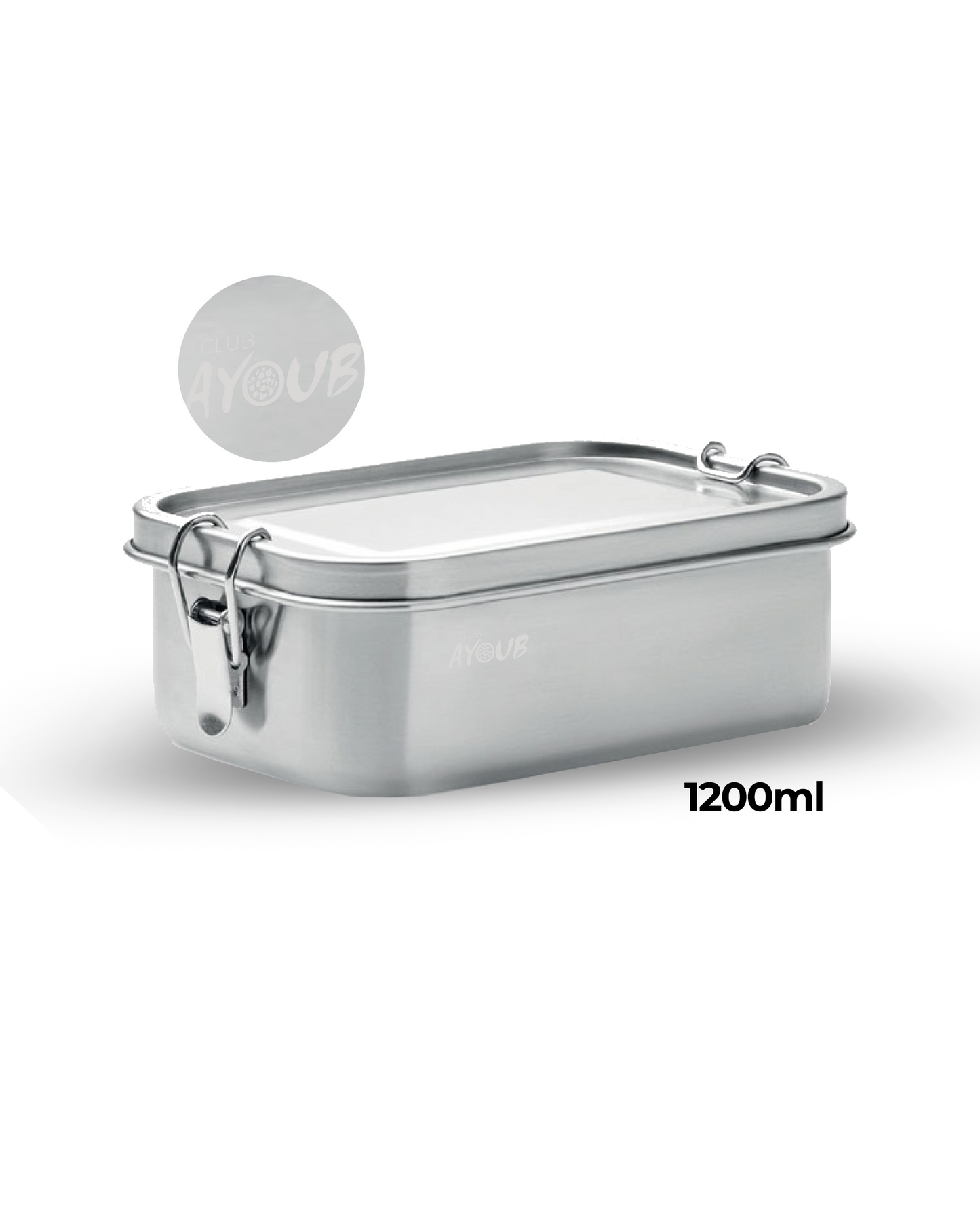 Marmita em aço inoxidável 1200ml